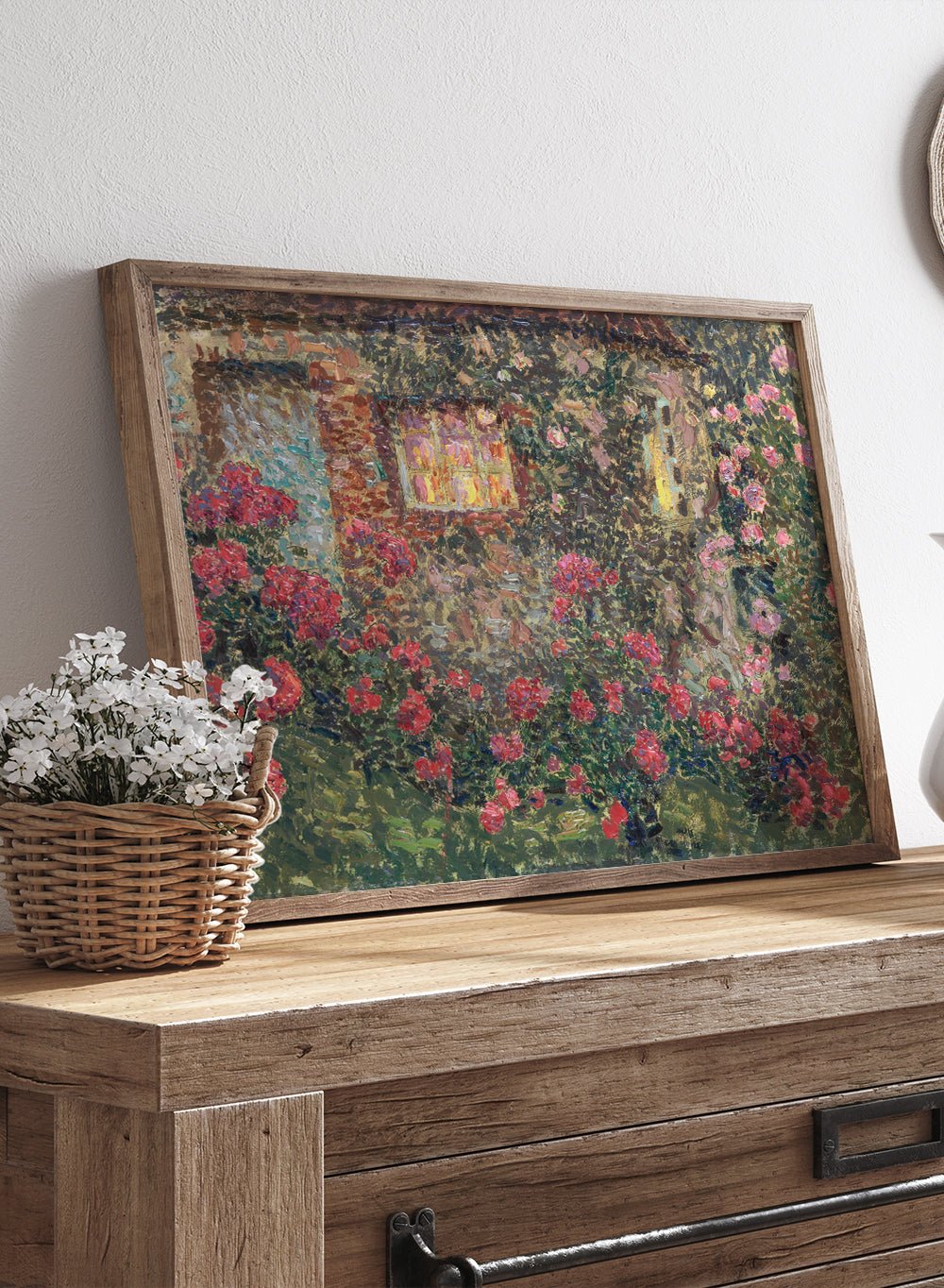 "Cottage Among the Roses" Art Print_Sugar & Canvas