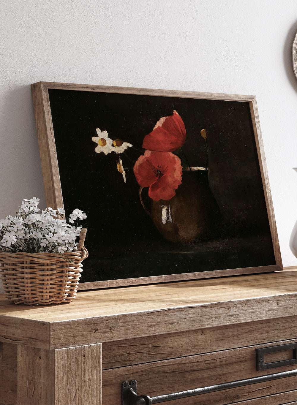 Odilon Redon Flowers: Poppies and Daisies Art Print_Sugar & Canvas