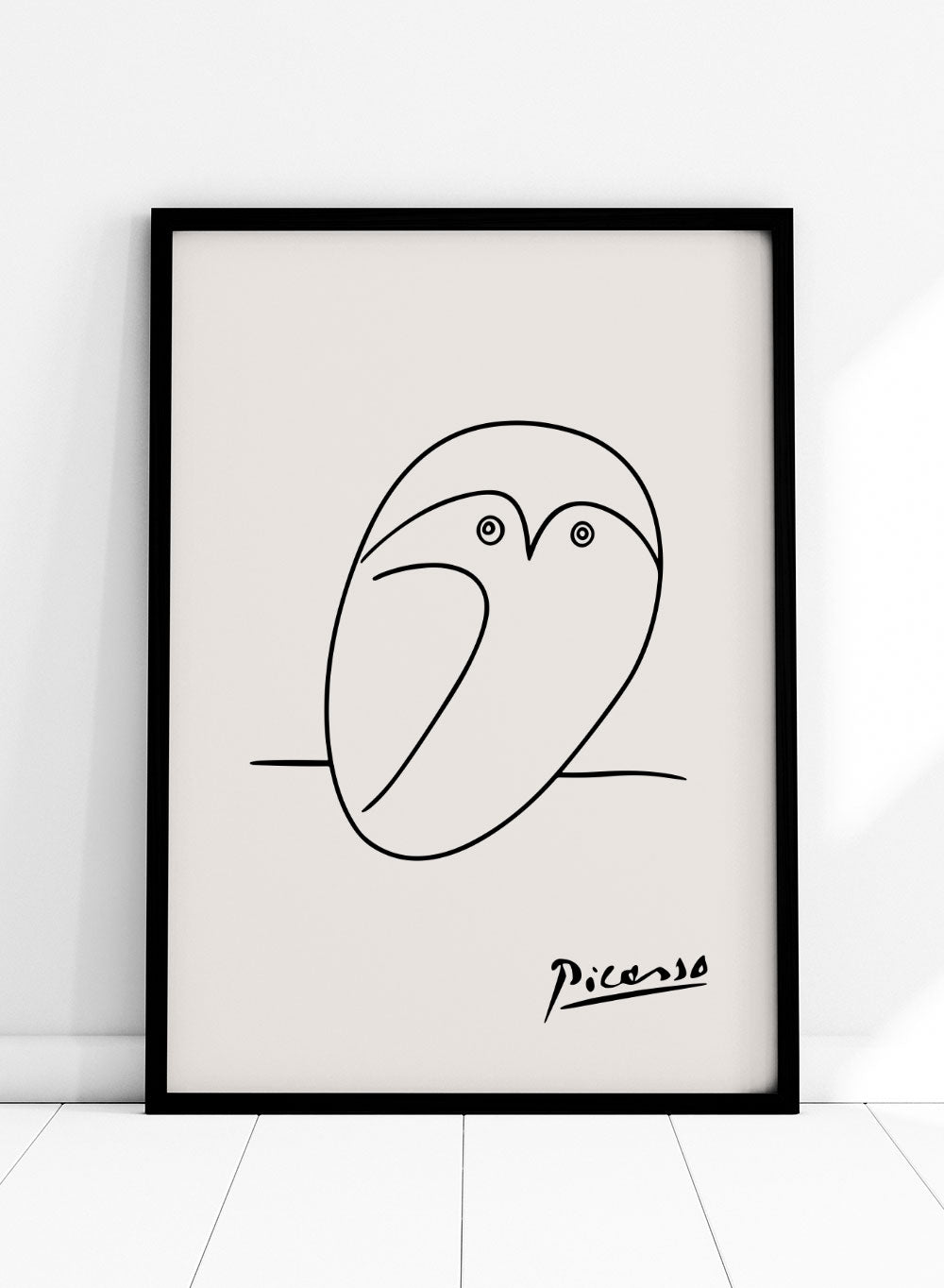 Pablo Picasso Owl Sketch Line Art Print_Sugar & Canvas