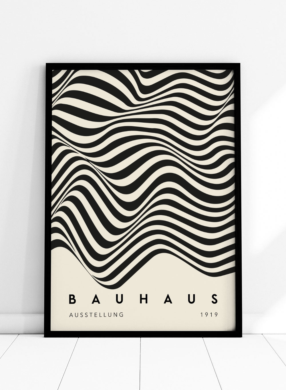 Bauhaus Geometric Waves Art Print BH66_Sugar & Canvas