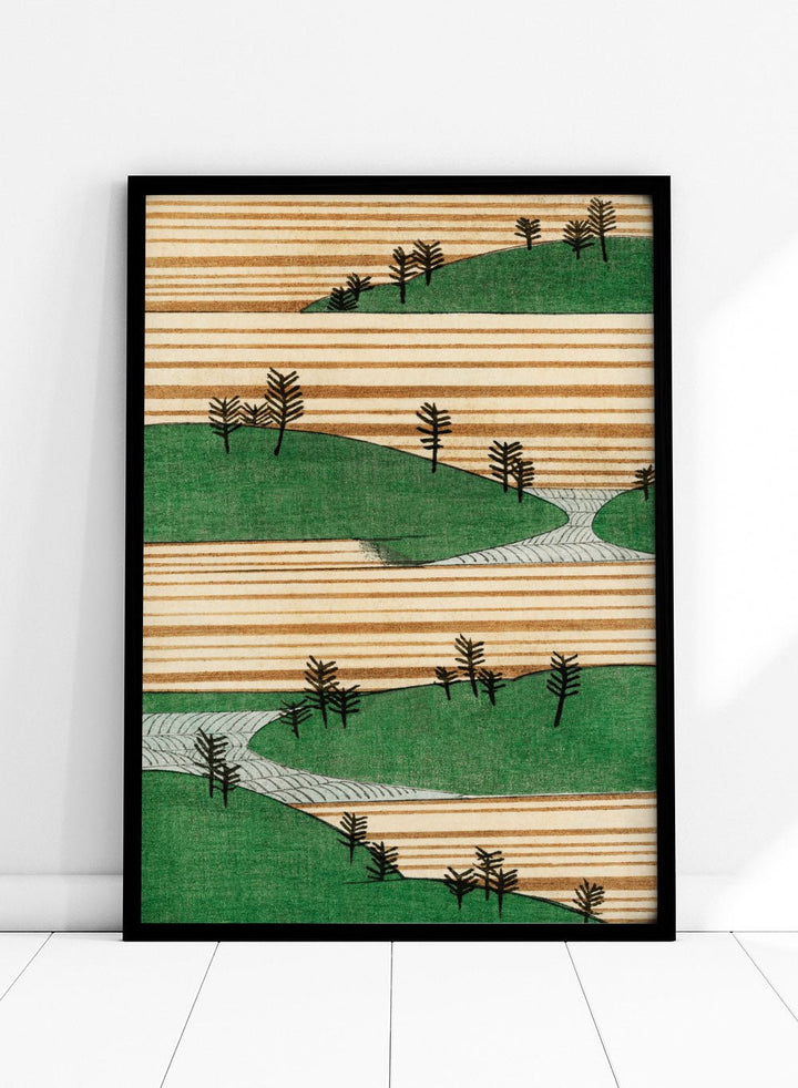 Watanabe Seitei Landscape Illustration Art Print_Sugar & Canvas