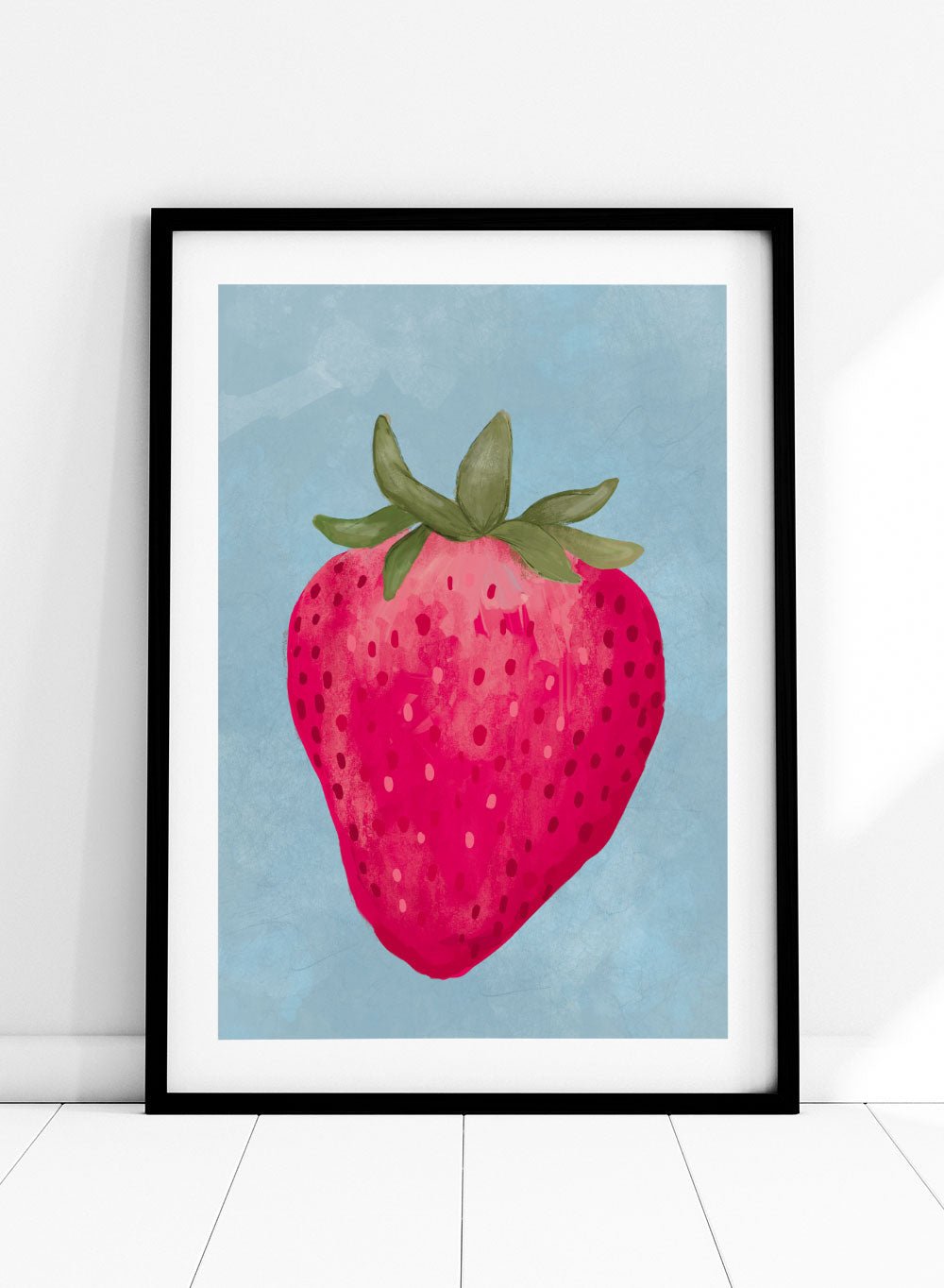'Strawberry Illustration' Aesthetic Art Print_Sugar & Canvas