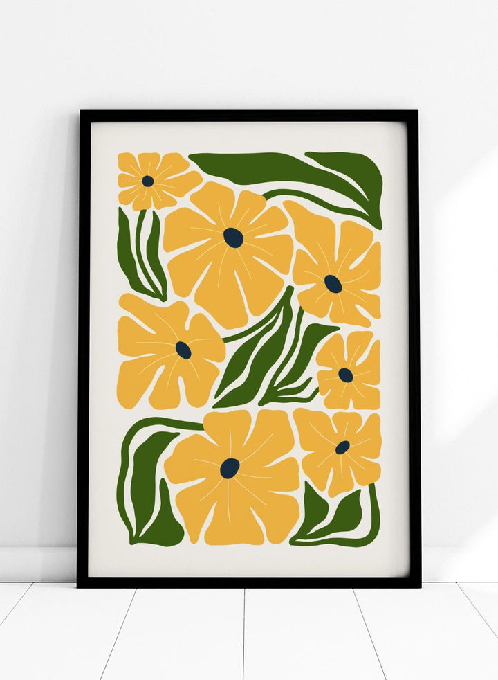 Abstract Botanical Art Print FM143_Sugar & Canvas
