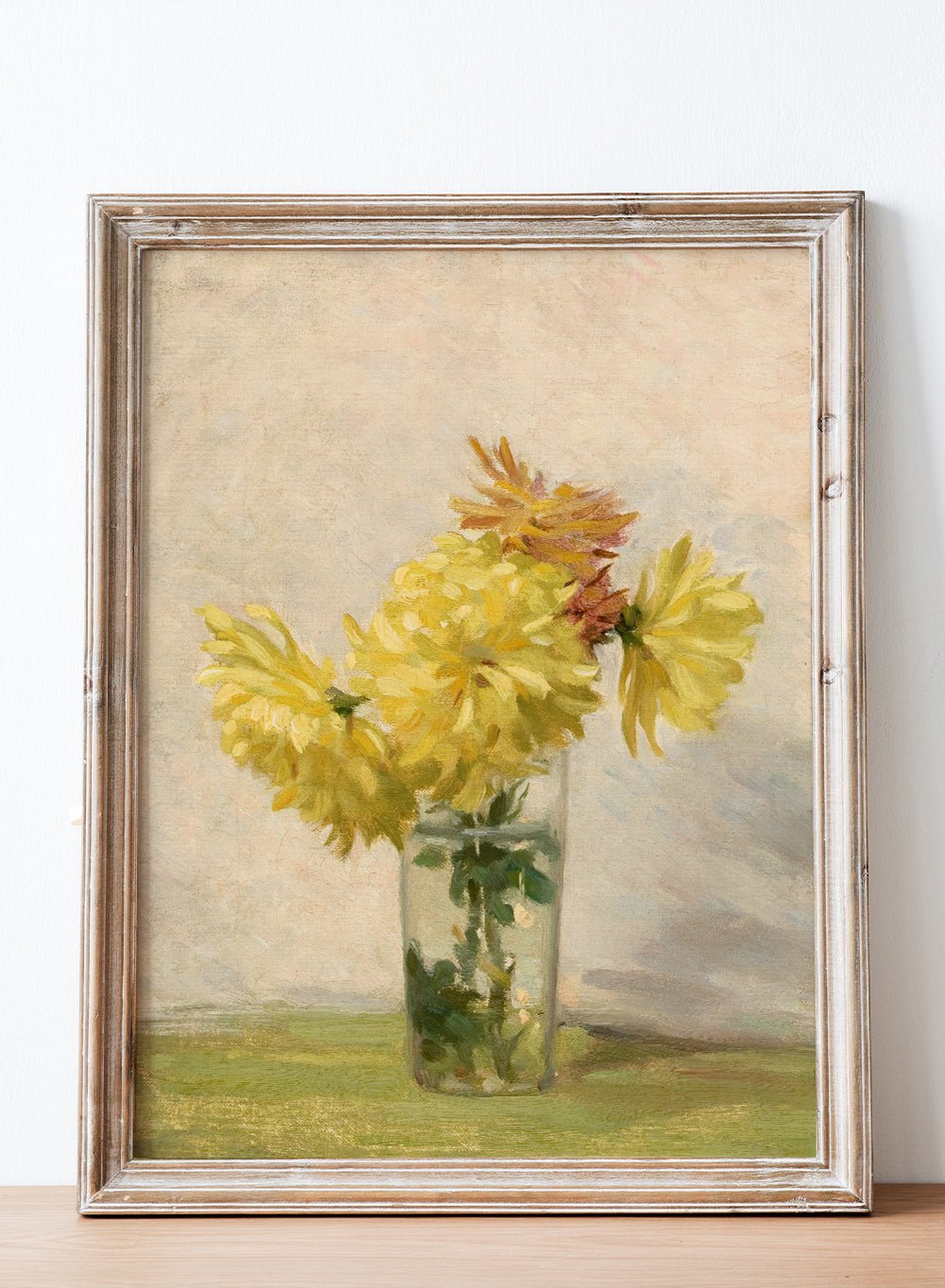 "Still Life with Bouquet of Yellow Flowers" Art Print_Sugar & Canvas