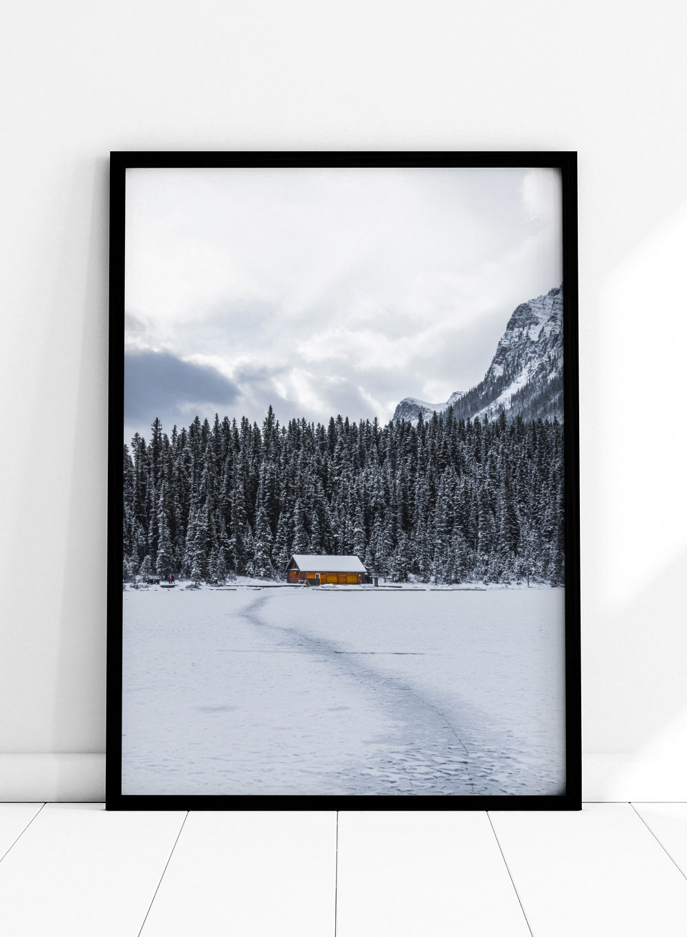 Winter Cottage Art Print_Sugar & Canvas