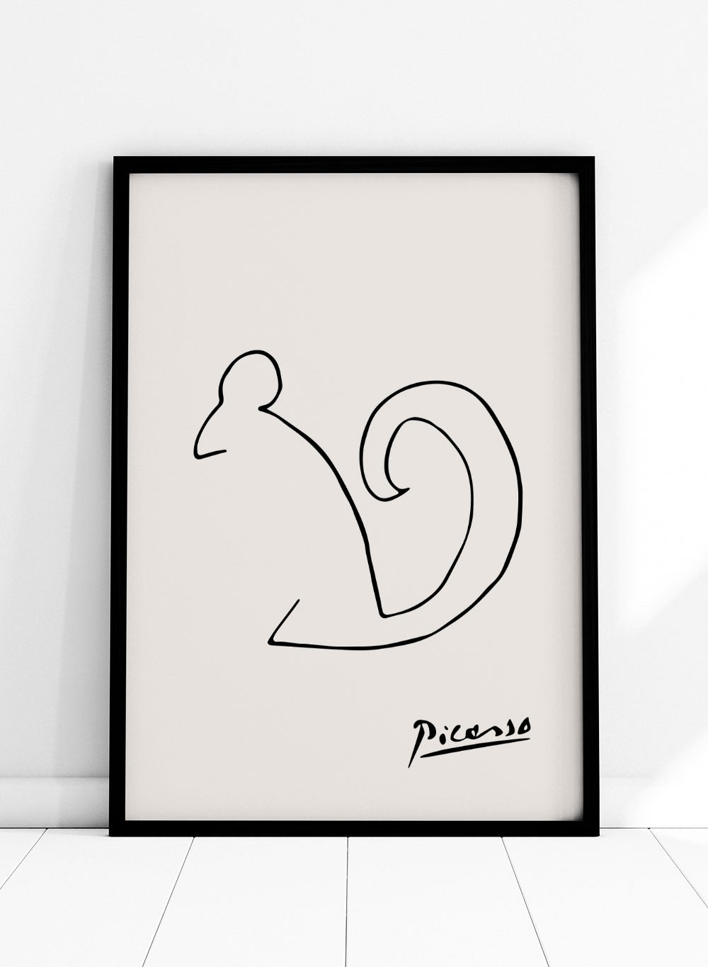 Pablo Picasso Squirrel Sketch Line Art Print_Sugar & Canvas