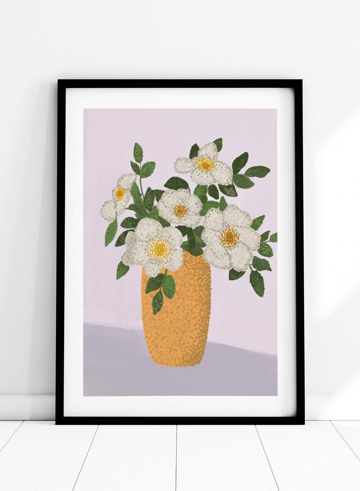 'Yellow Vase' Aesthetic Art Print_Sugar & Canvas