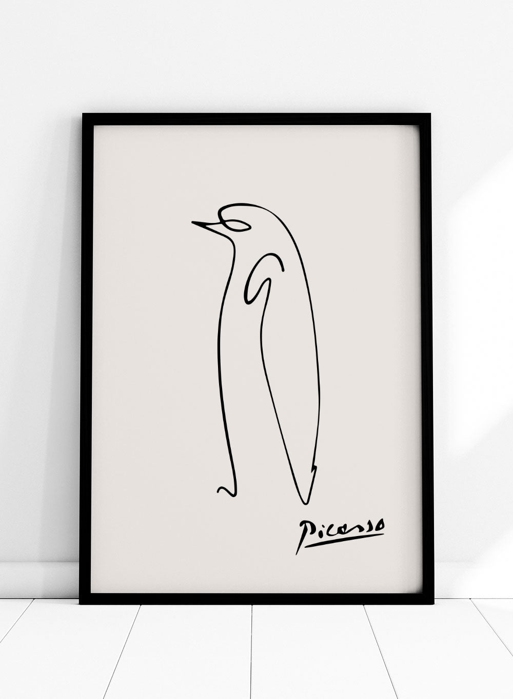 Pablo Picasso Penguin Sketch Line Art Print_Sugar & Canvas