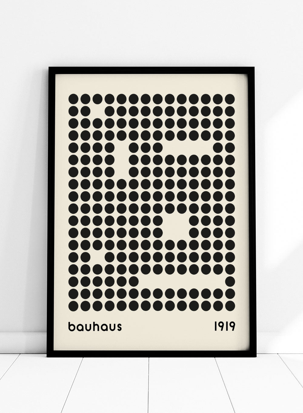 Bauhaus Geometric Circles Abstract Art Print BH68_Sugar & Canvas