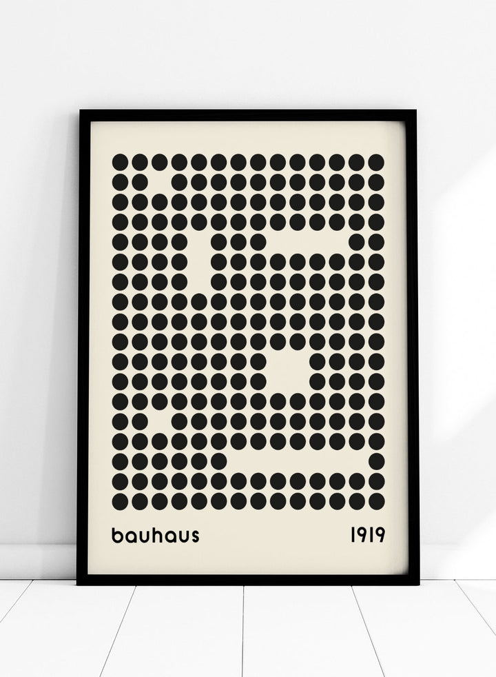 Bauhaus Geometric Circles Abstract Art Print BH68_Sugar & Canvas