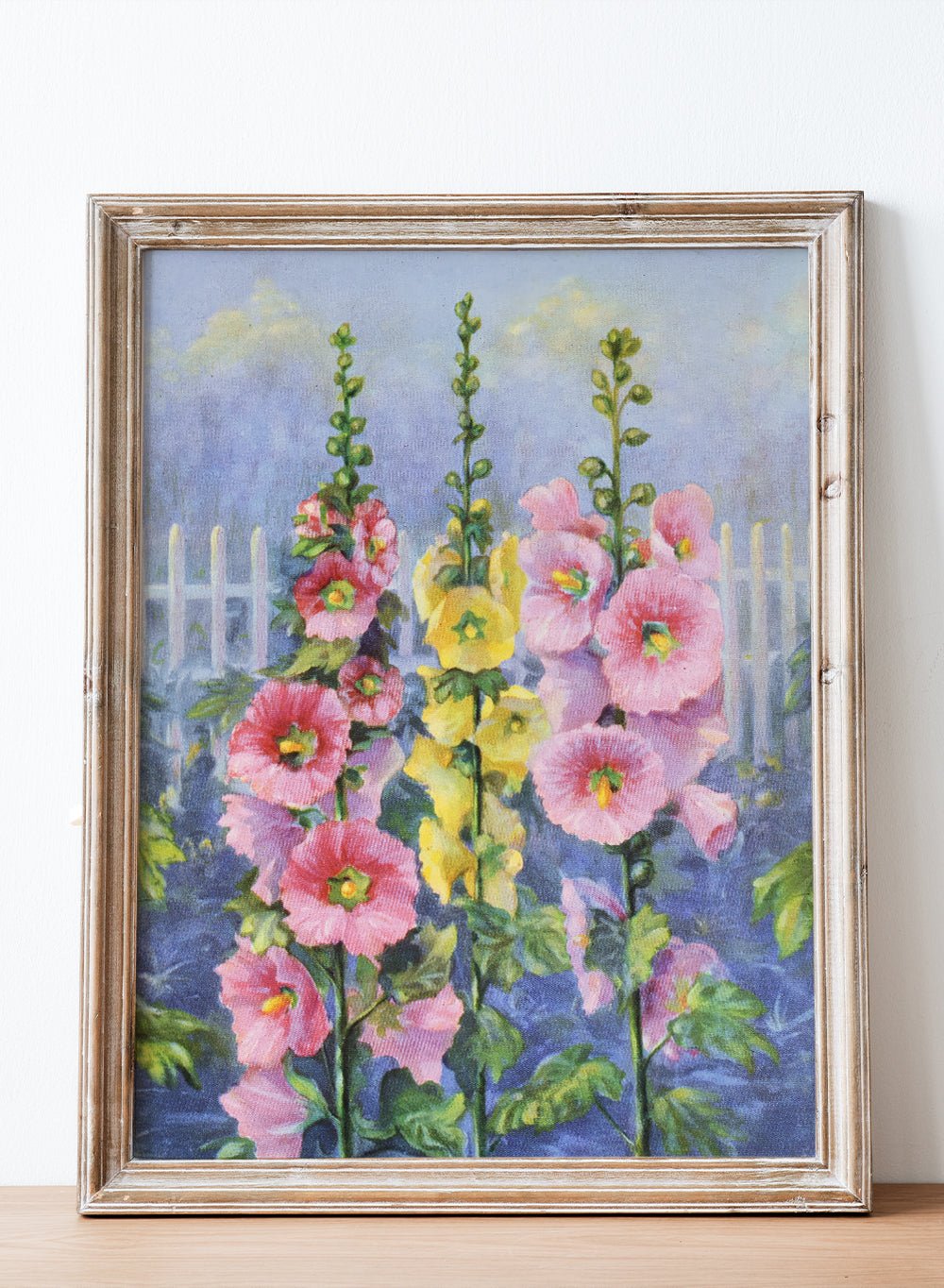 "Hollyhock" Art Print_Sugar & Canvas