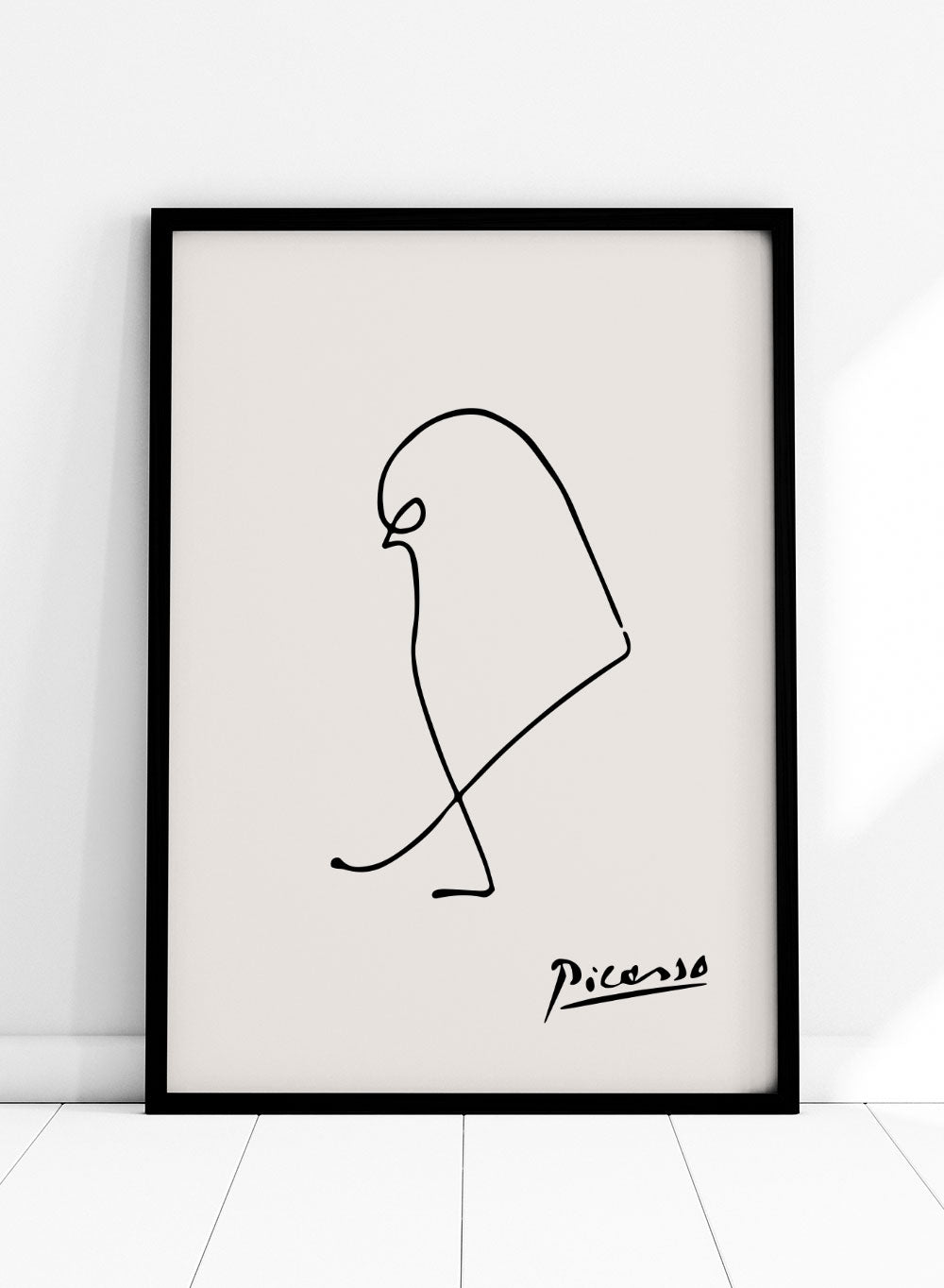 Pablo Picasso Sparrow Bird Sketch Line Art Print_Sugar & Canvas