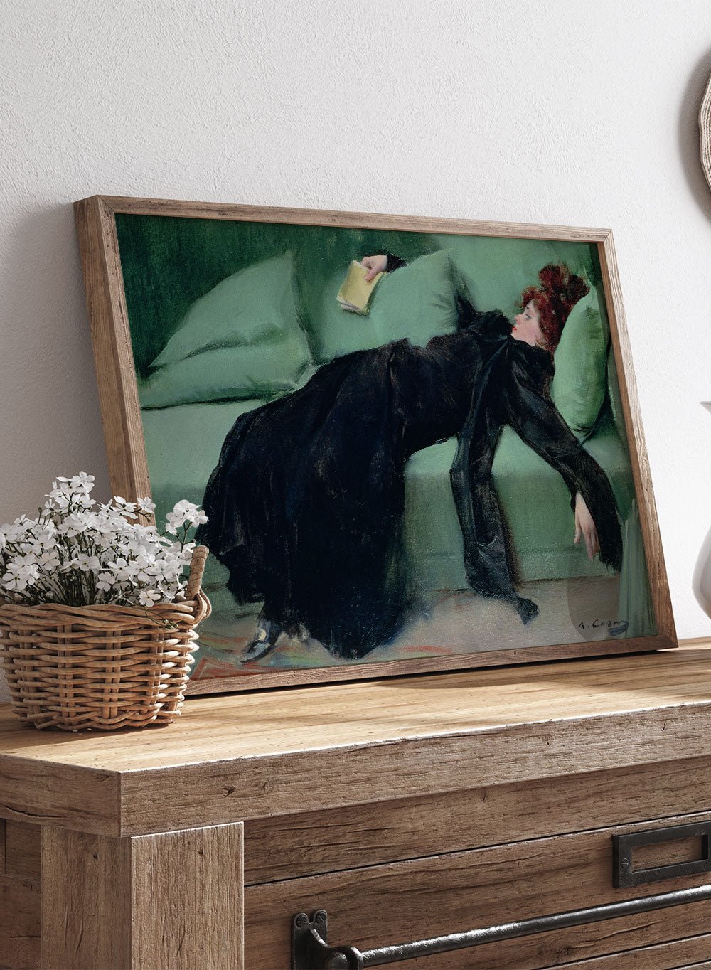 "Decadent Young Woman. After the Dance" Art Print_Sugar & Canvas