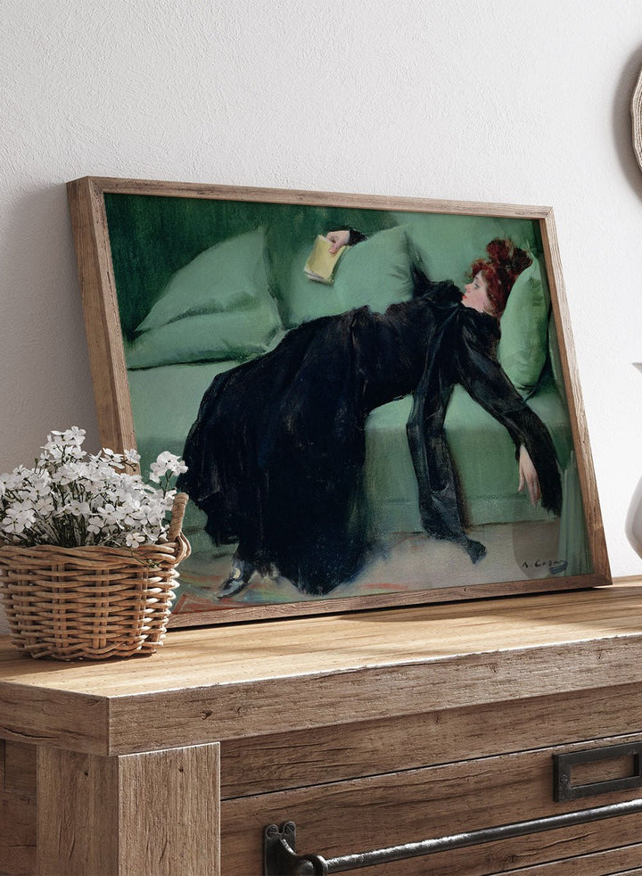 "Decadent Young Woman. After the Dance" Art Print_Sugar & Canvas