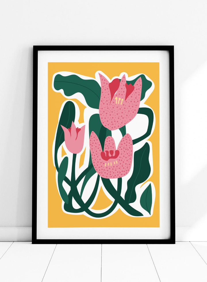 Abstract Flowers Art Print_Sugar & Canvas