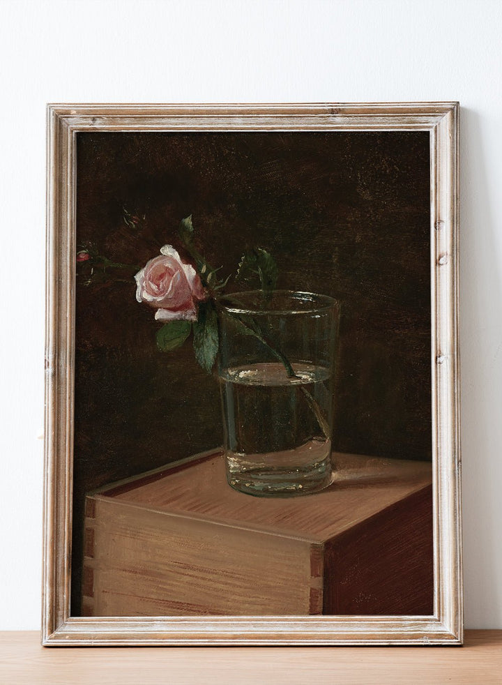 "Rose in a Glass" Art Print_Sugar & Canvas