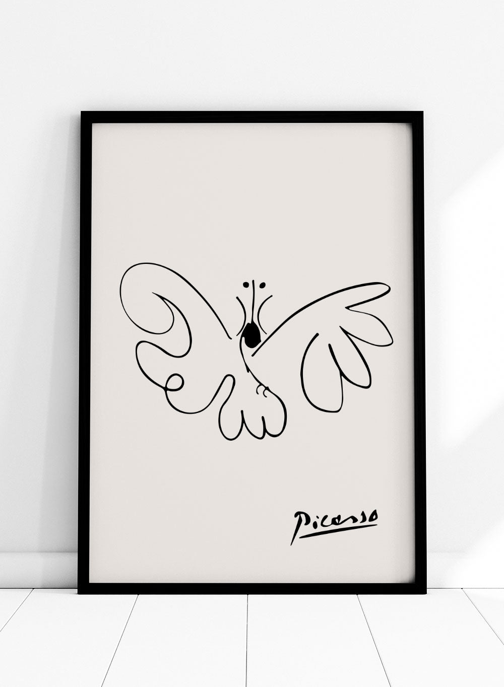 Pablo Picasso Butterfly Sketch Line Art Print_Sugar & Canvas