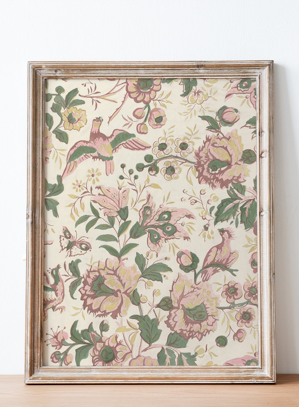"Vintage Flowers Wallpaper Pattern" Art Print_Sugar & Canvas