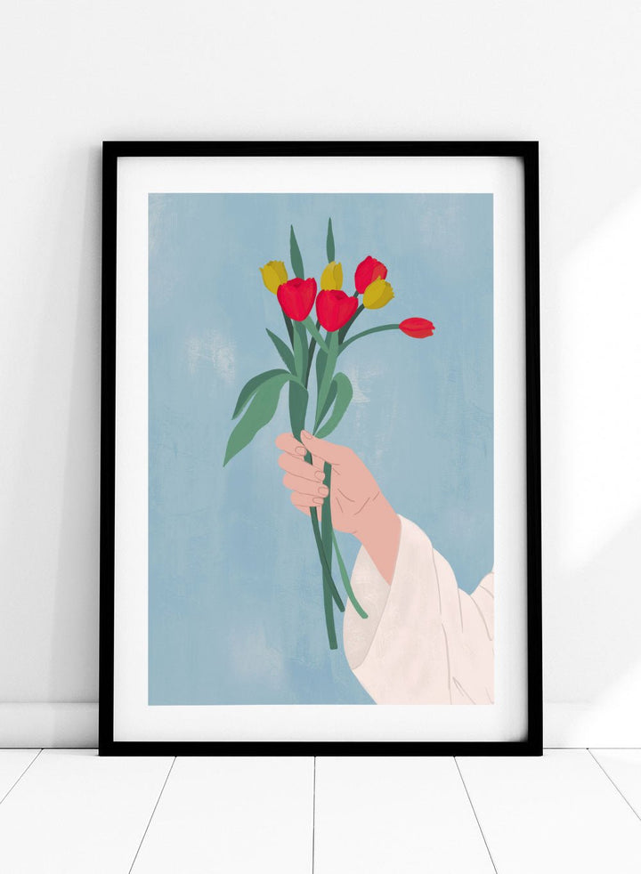 'Fresh Picked Tulips' Aesthetic Art Print_Sugar & Canvas