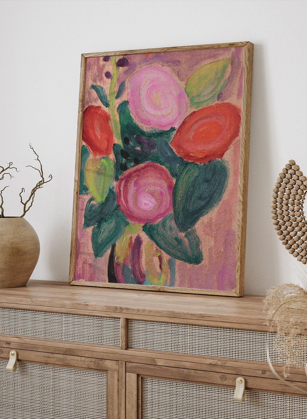 "Bouquet of Flowers in a Vase" Art Print_Sugar & Canvas