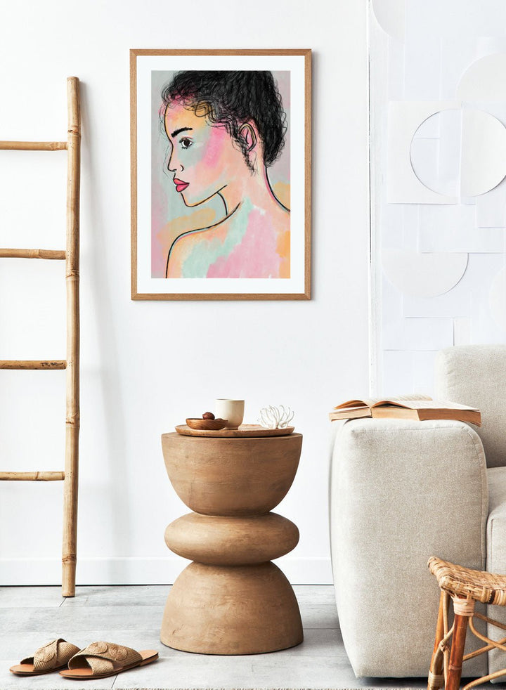 'Soft Gaze' Aesthetic Art Print_Sugar & Canvas