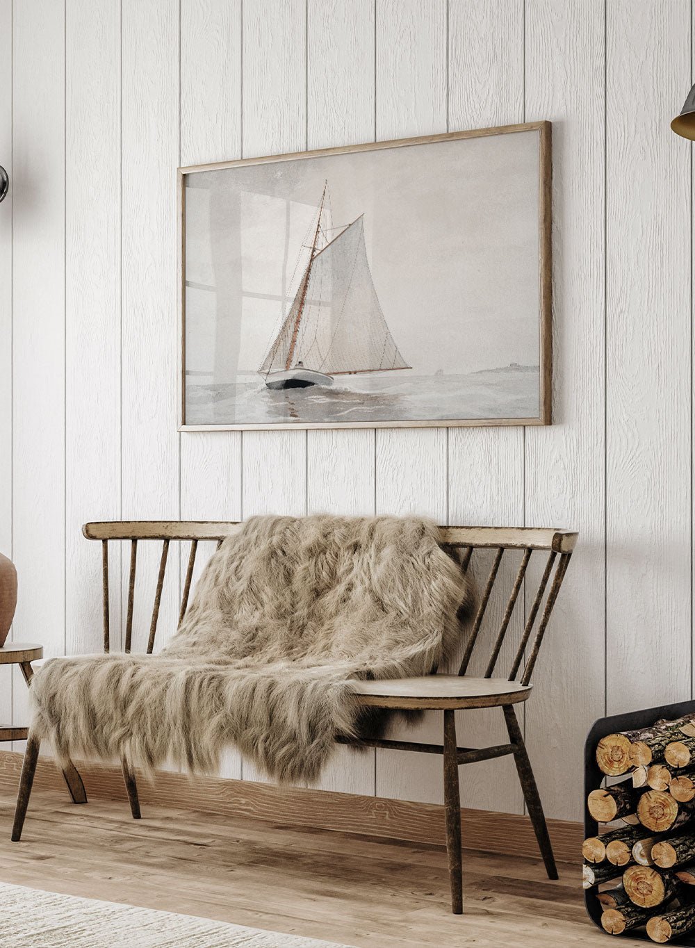 "Sailing off Gloucester" Art Print_Sugar & Canvas