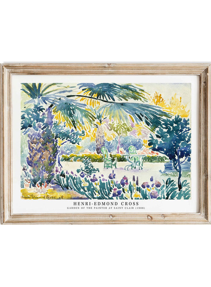 Garden of the Painter at Saint Clair by Henri - Edmond Cross Print_Sugar & Canvas