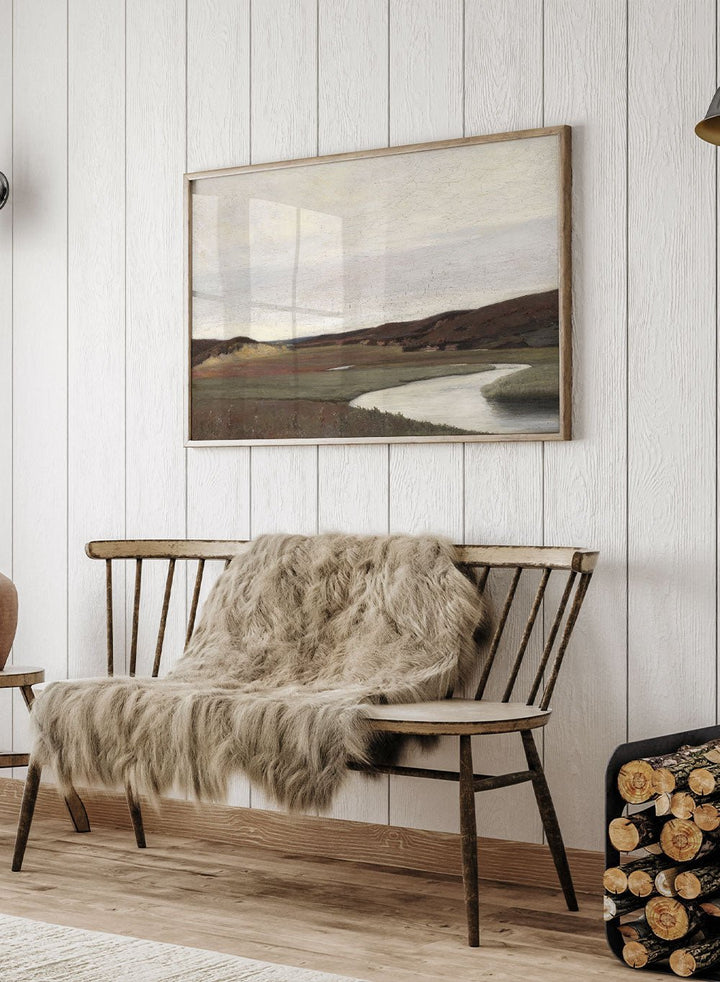 "A Summer's Day by the River Karup" Art Print_Sugar & Canvas