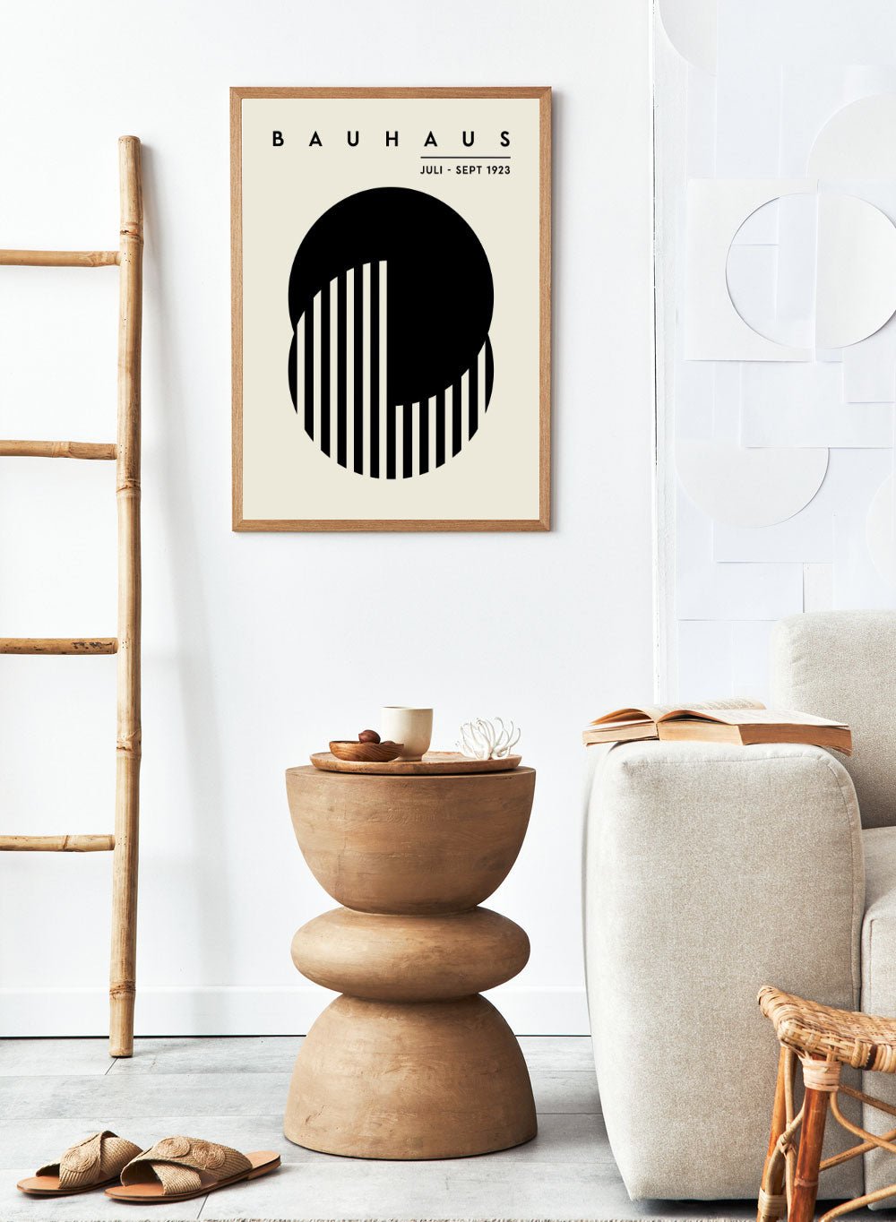 Bauhaus Geometric Circles Abstract Art Print BH69_Sugar & Canvas