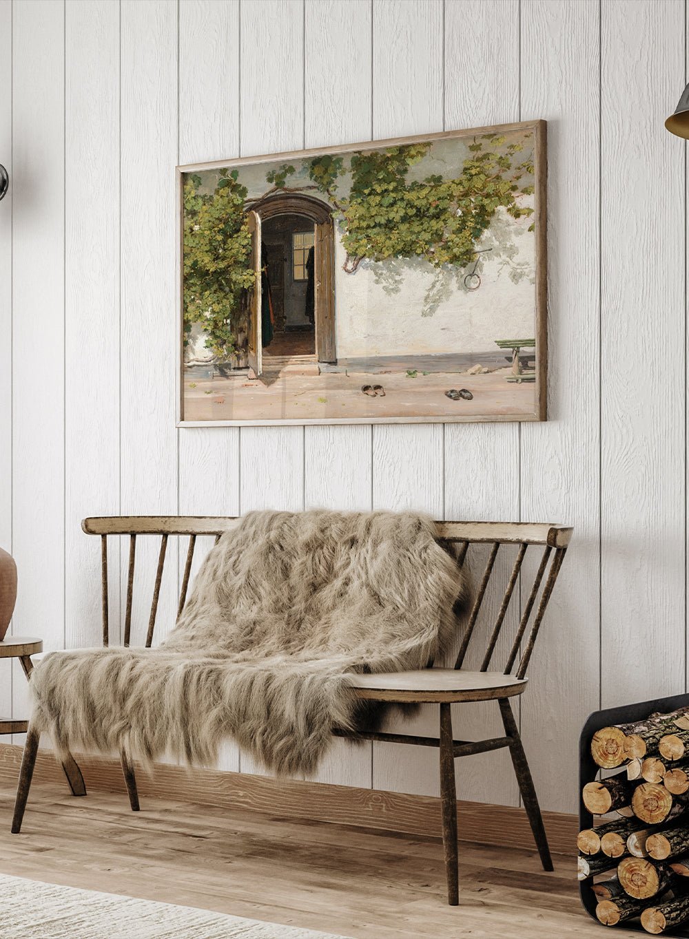 "Entrance to an Inn in the Praestegarden at Hillested" Art Print_Sugar & Canvas