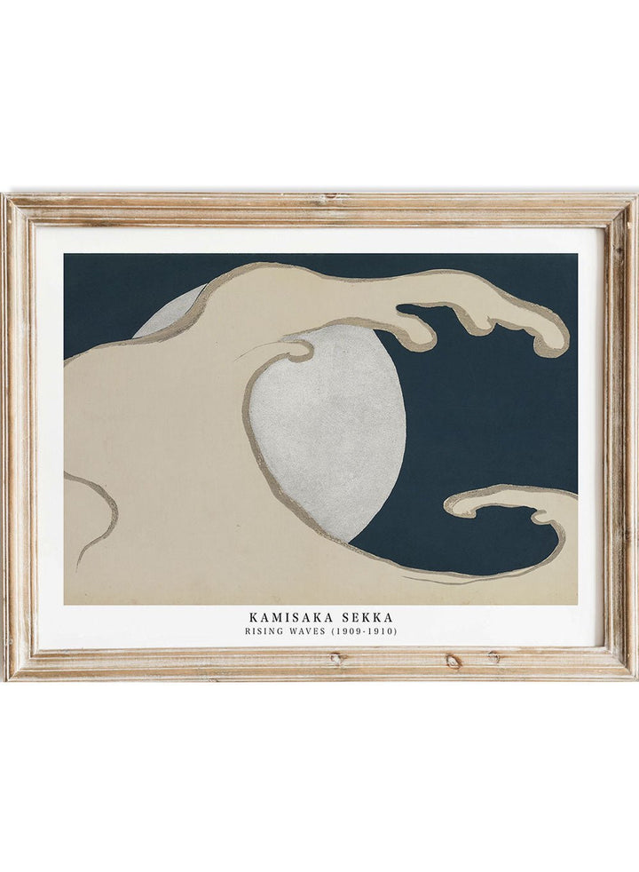 Kamisaka Sekka "Rising Waves" Art Print_Sugar & Canvas
