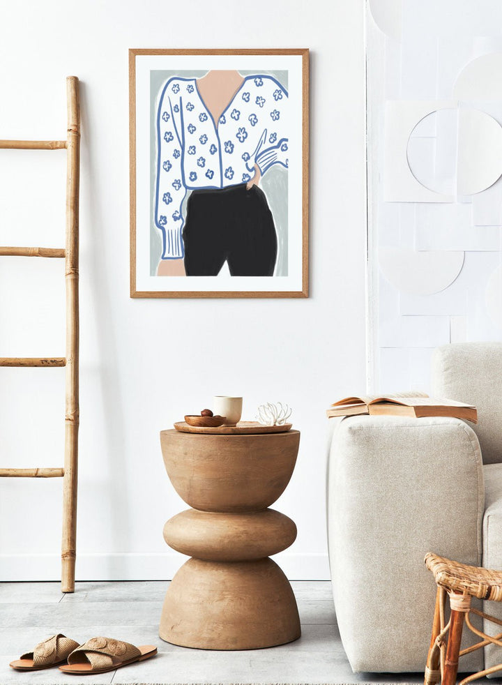 'Printed Blouse' Aesthetic Art Print_Sugar & Canvas