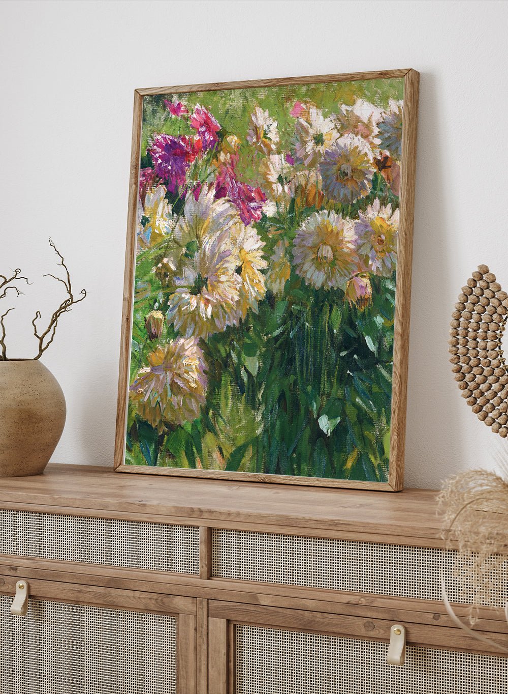 "Dahlias" Art Print_Sugar & Canvas