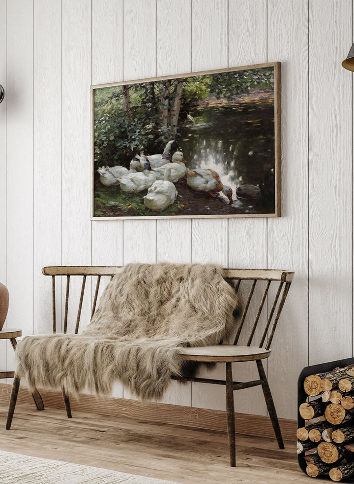 "Six Ducks by the Lake" Art Print_Sugar & Canvas