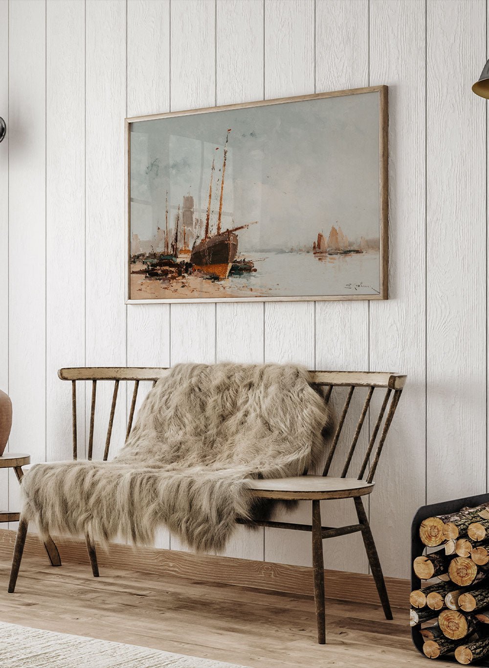 "Boats in Port" Art Print_Sugar &amp; Canvas