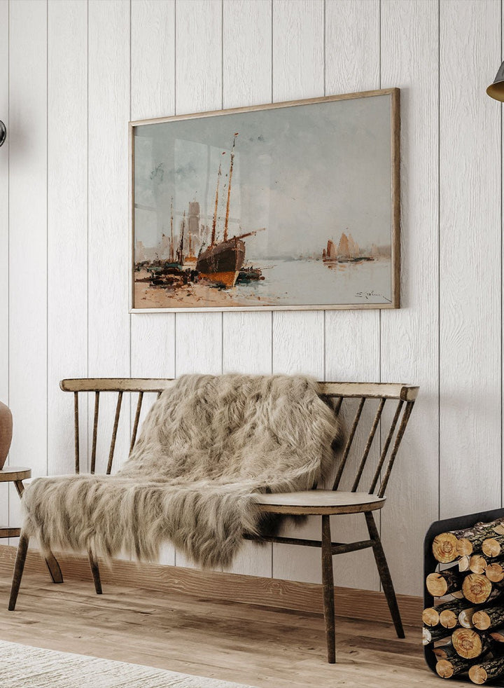 "Boats in Port" Art Print_Sugar &amp; Canvas