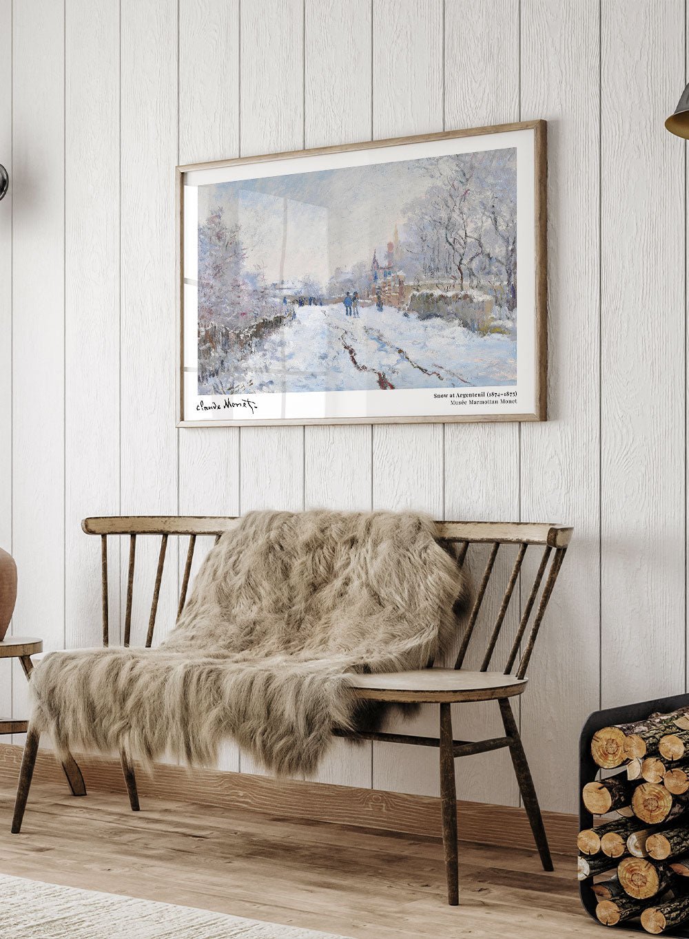 Claude Monet Snow at Argenteuil Art Print_Sugar & Canvas