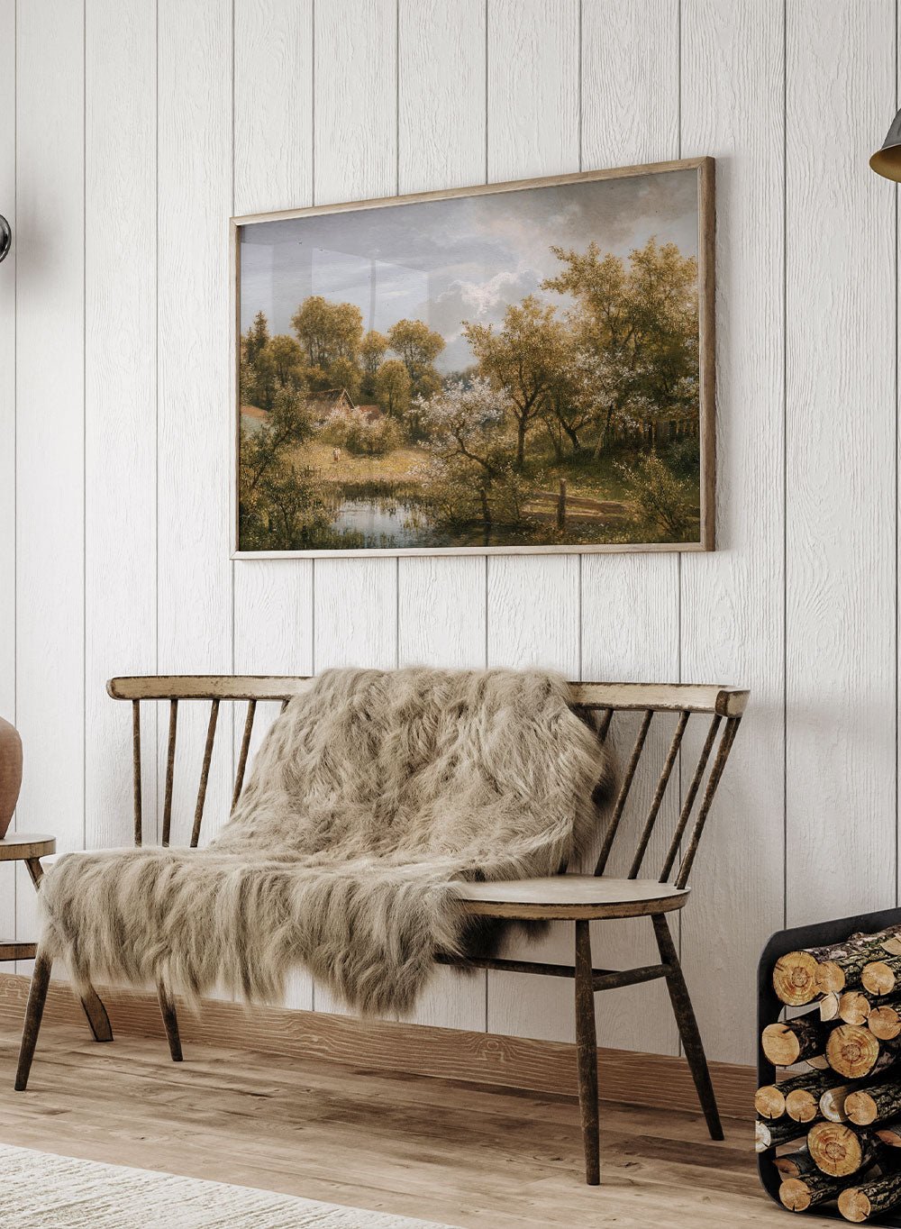 "Flowering fruit trees near Loschwitz" Art Print_Sugar & Canvas