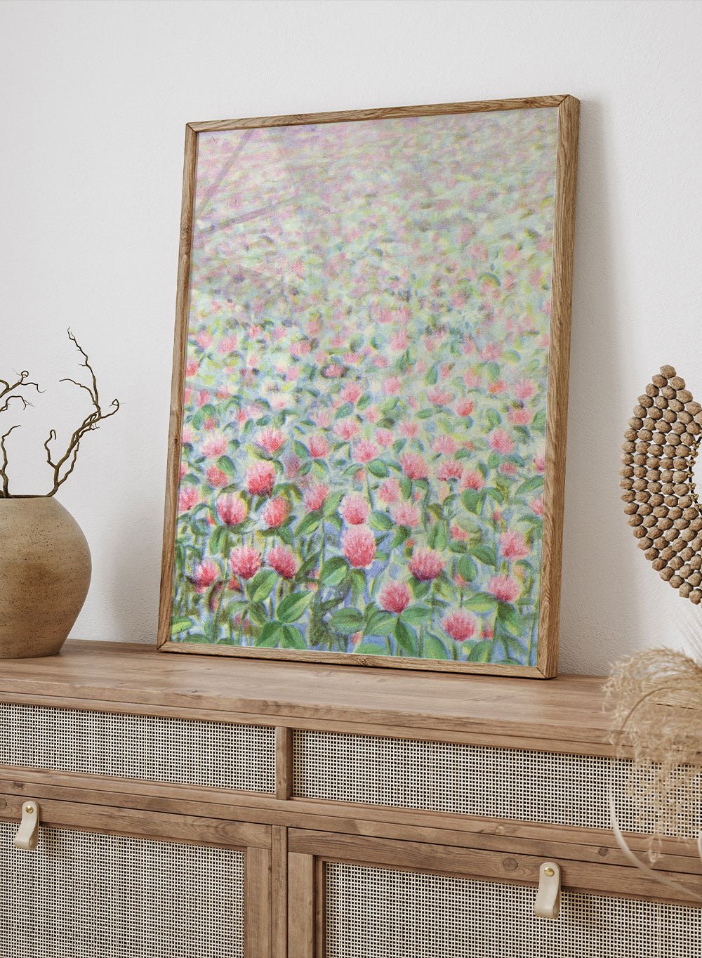"Red Clover" Art Print_Sugar & Canvas