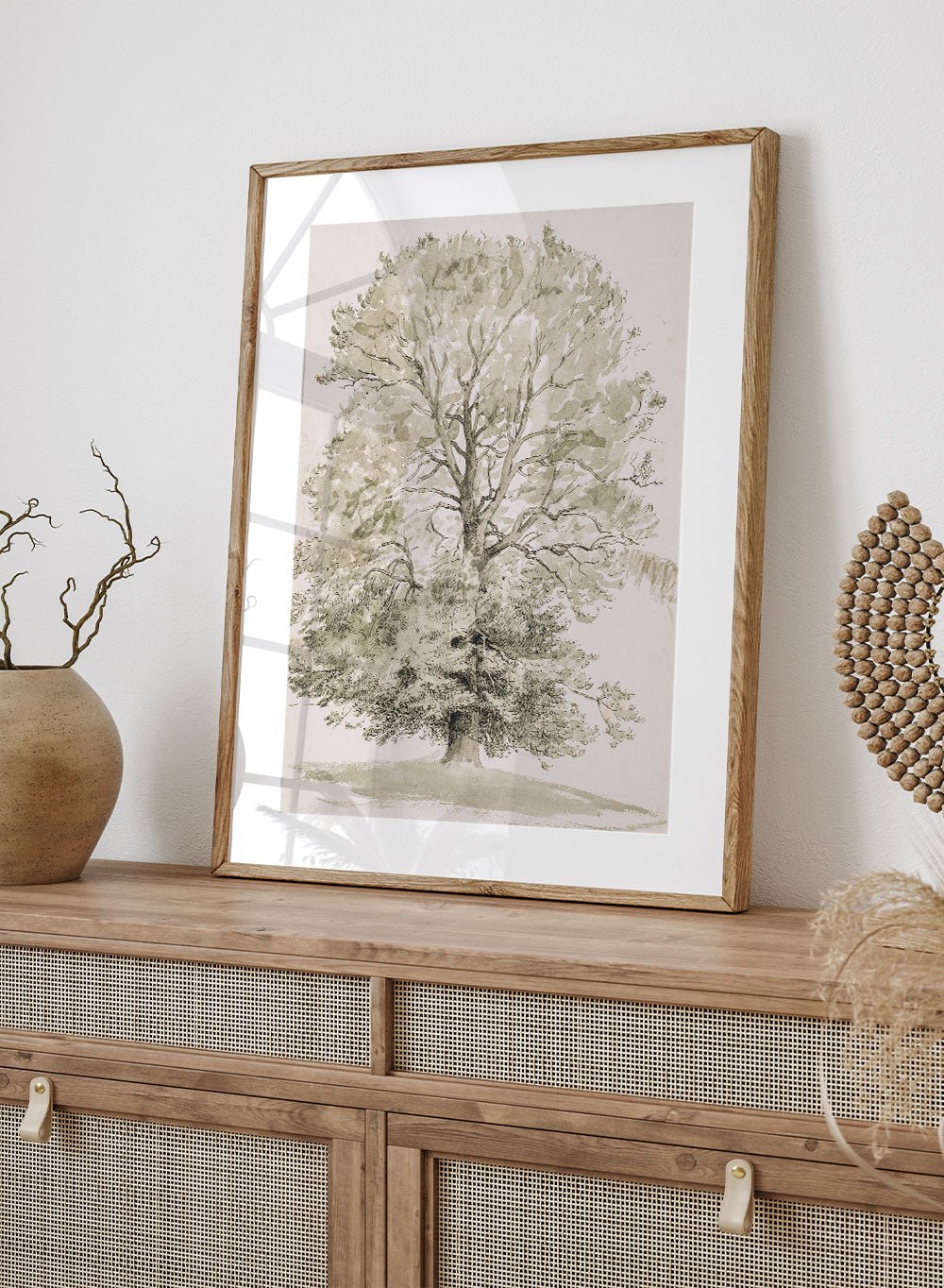 "A Large Beech Tree with Green Foliage" Art Print_Sugar & Canvas