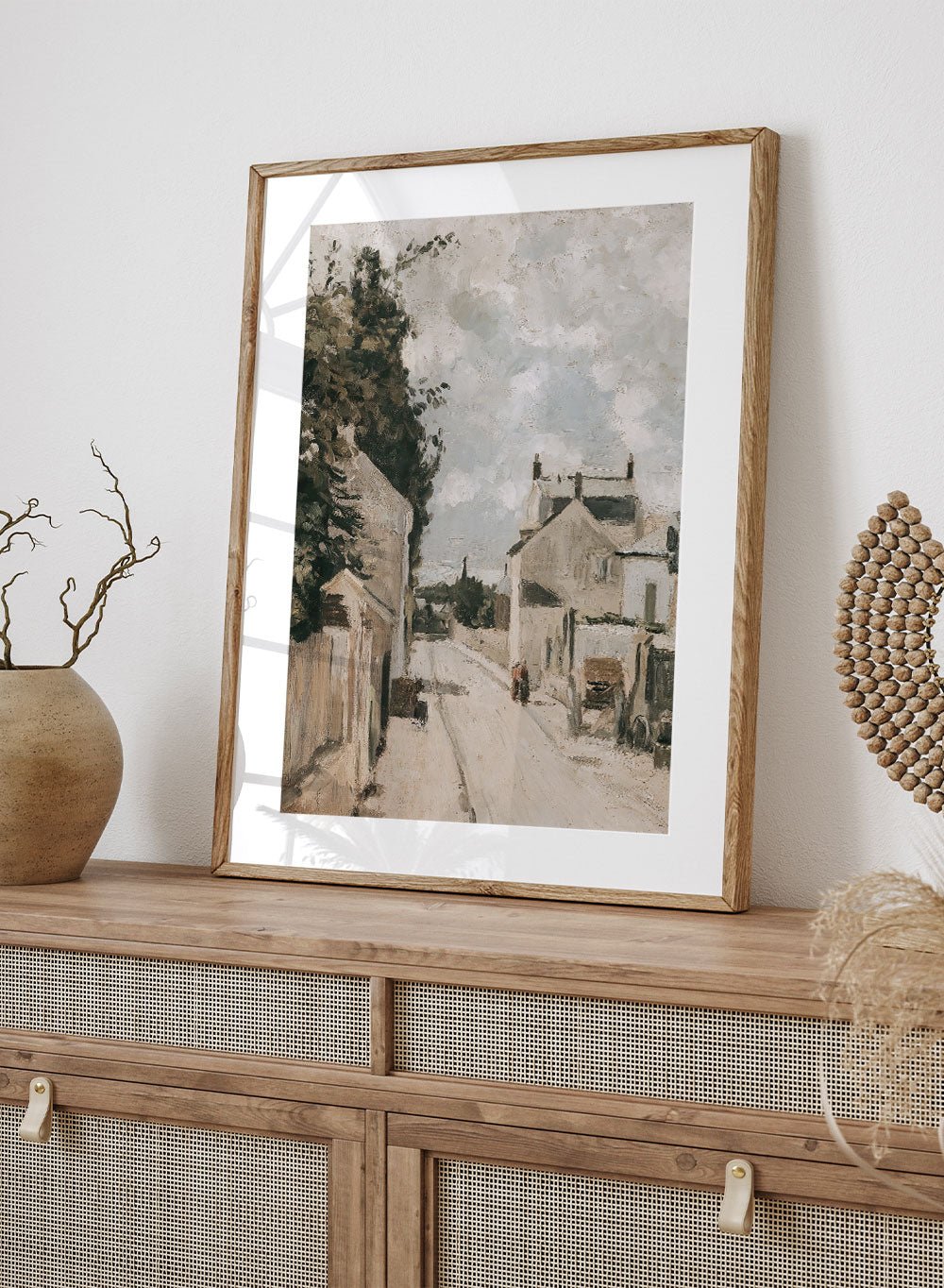 "Rue de L´Hermitage Pontoise" Art Print_Sugar & Canvas