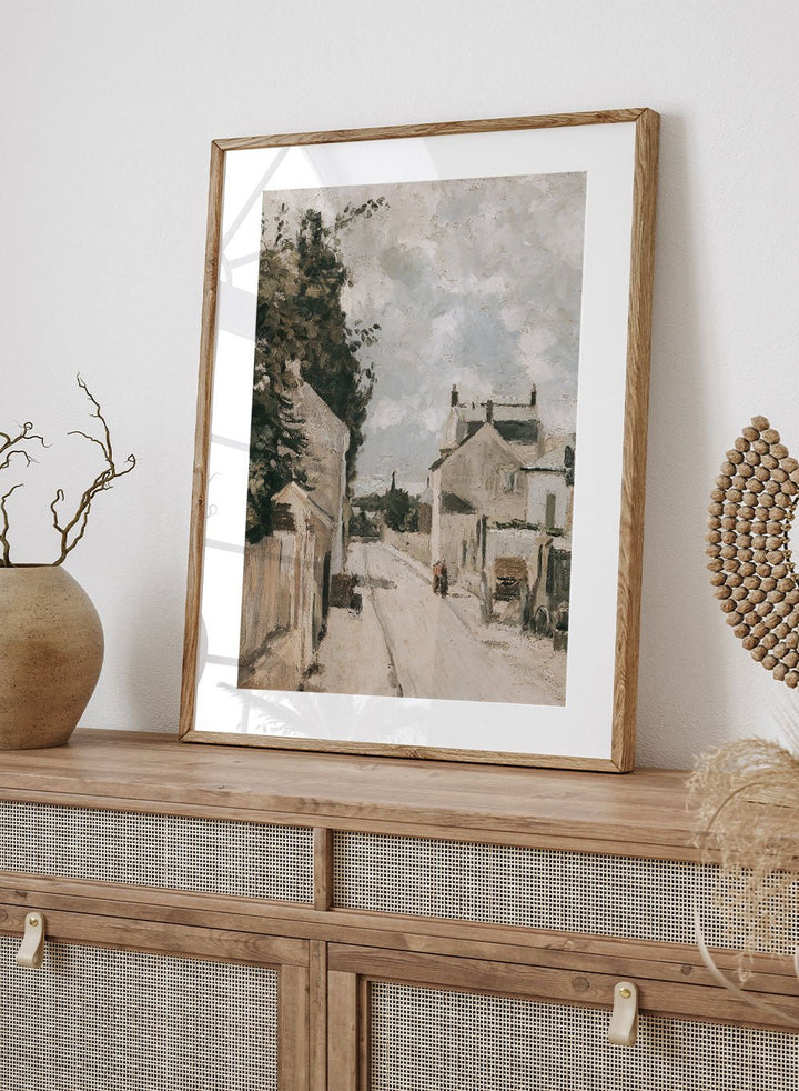 "Rue de L´Hermitage Pontoise" Art Print_Sugar & Canvas