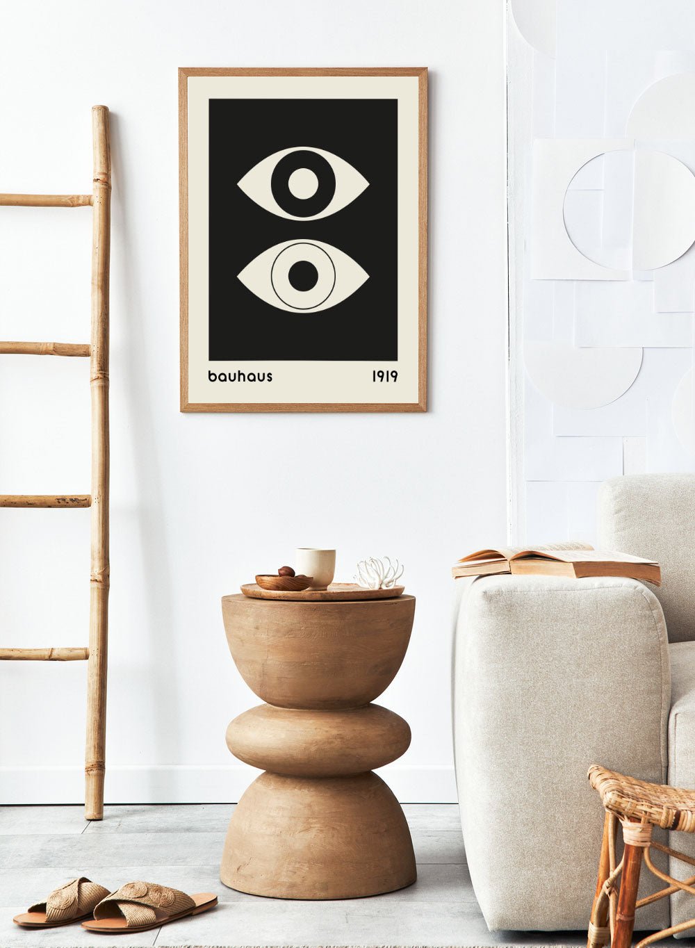 Bauhaus Geometric Eyes Abstract Art Print BH67_Sugar & Canvas