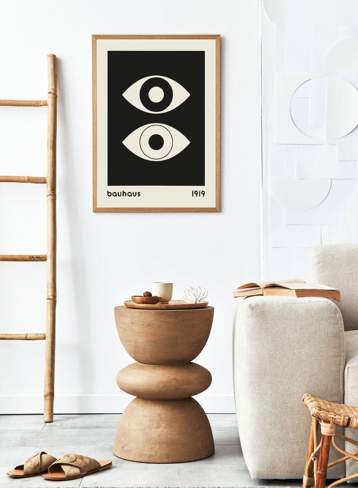 Bauhaus Geometric Eyes Abstract Art Print BH67_Sugar & Canvas