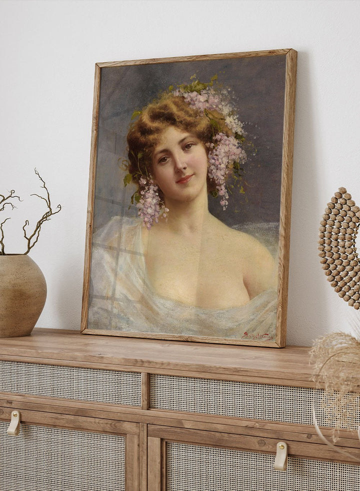 "Girl With Lilacs" Art Print_Sugar & Canvas