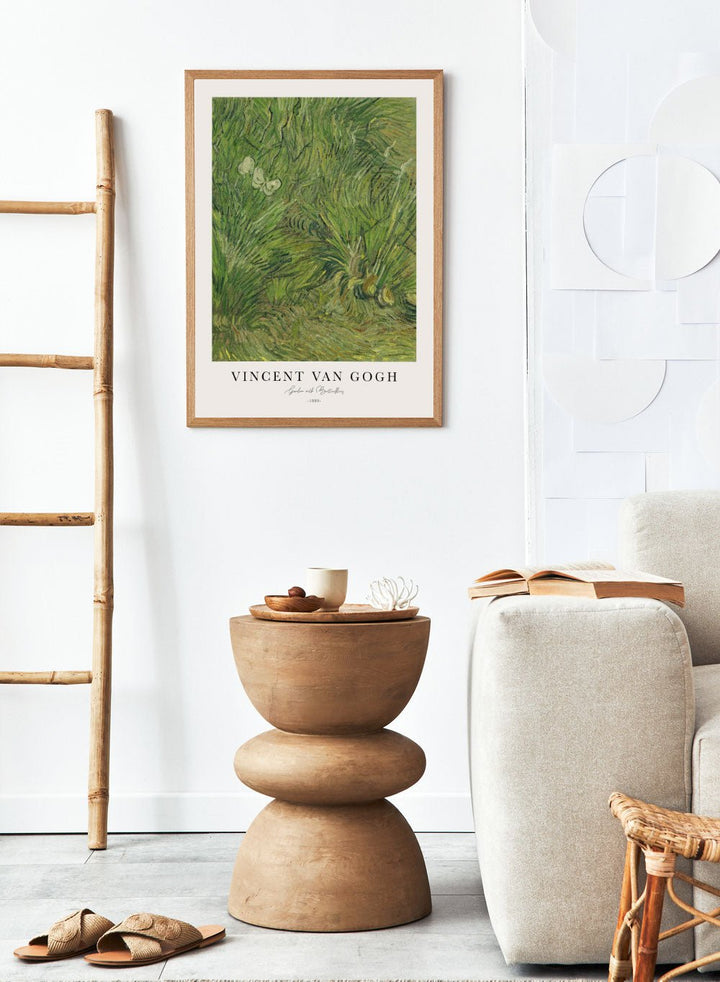 Van Gogh Garden with Butterflies Art Print_Sugar & Canvas