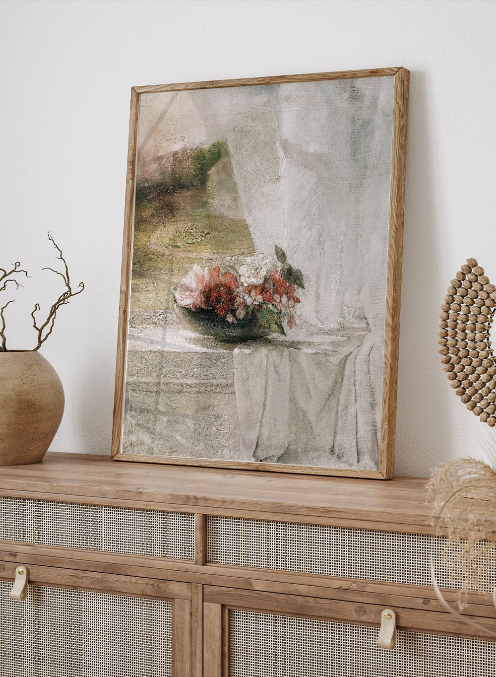 "Flowers on a Window Ledge" Art Print_Sugar & Canvas