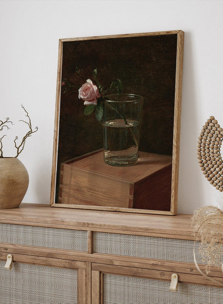 "Rose in a Glass" Art Print_Sugar & Canvas