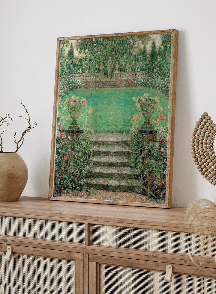 "Garden Steps, Gerberoy" Art Print_Sugar & Canvas