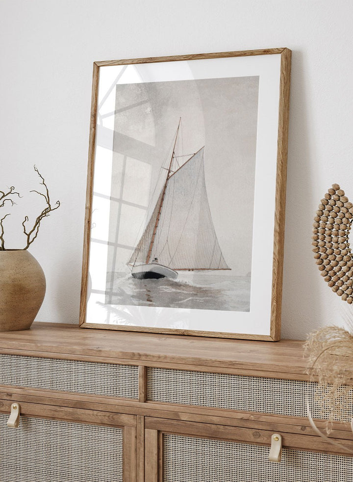 "Sailing off Gloucester" Art Print_Sugar & Canvas